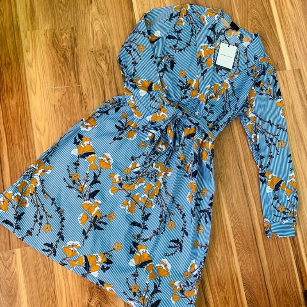 Blue float dress